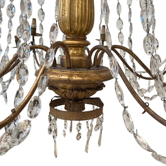 18th Century Genoa Genovese Chandelier (Two Available) For Sale - Image 4 of 8