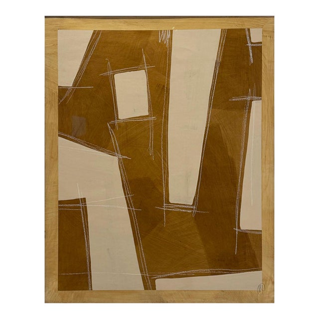 Monument by Murray Duncan, Mix Media on Paper, Abstract Geometric For Sale