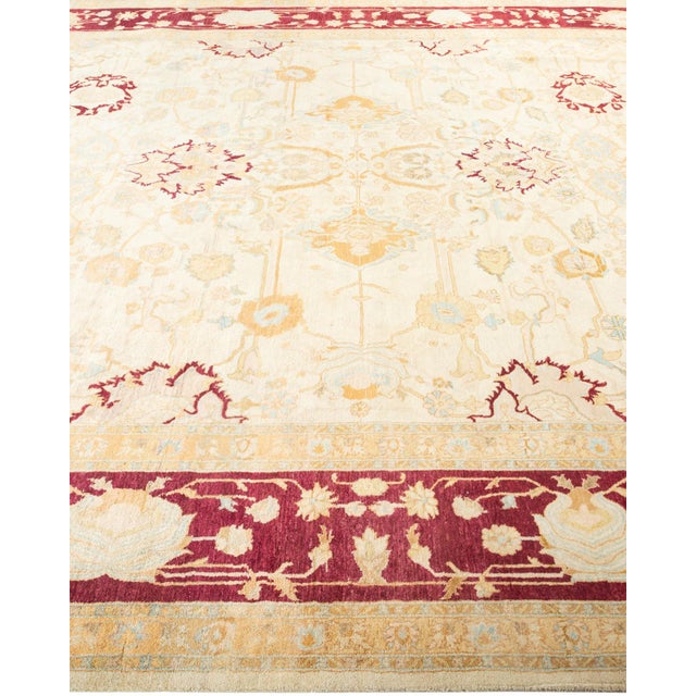 Solo Rugs Mogul, One-of-a-Kind Hand-Knotted Area Rug - Ivory, 8' 0" x 10' 3" For Sale - Image 4 of 8
