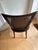 Karges Accent Side Chair Black Leather Cane Back Chinoiserie Style For Sale In San Francisco - Image 6 of 12