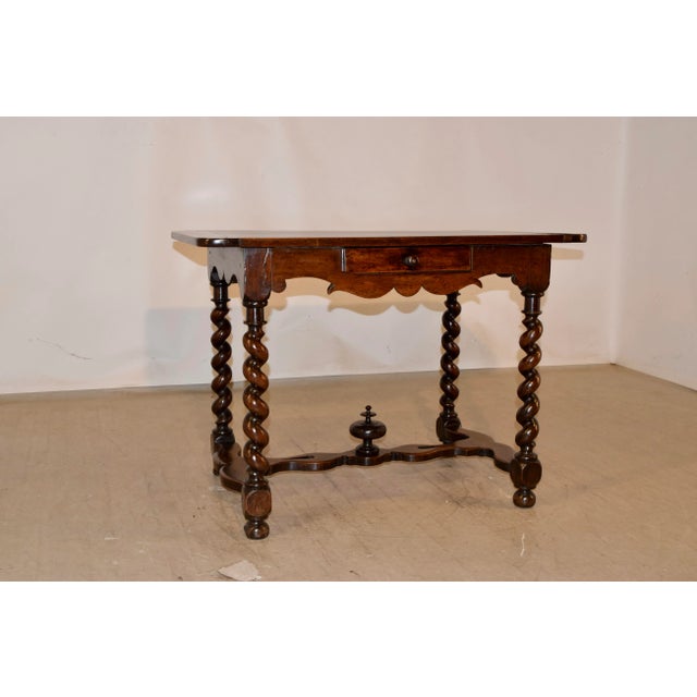 18th Century French Walnut Side Table For Sale - Image 10 of 10