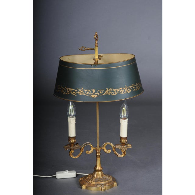 Empire Table Lamp in Gold-Plated Bronze, 1900s For Sale - Image 13 of 15