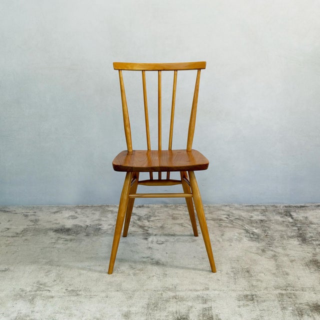 Elm and Beech 391 Dining Chairs by Lucian Ercolani for Ercol, 1980s, Set of 4 For Sale - Image 6 of 16
