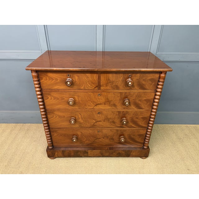 Victorian Mahogany Chest of Drawers, 1860 For Sale - Image 3 of 16