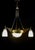 Art Deco Glass Chandelier from Val Saint Lambert, Belgium, 1920s, in Very Good conditions. Designed 1920 to 1949 This...
