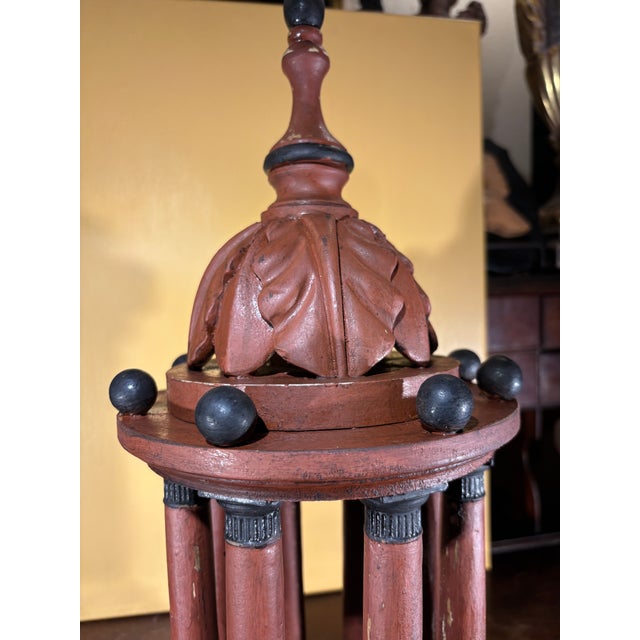 Handcrafted Rotunda Grand Tour Architectural Capriccio Model Miniature in Italian Neo-Classical Manner For Sale - Image 12 of 12