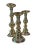 Metal Polished Brass Candlesticks Set of 3 For Sale - Image 7 of 12