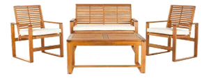 Outdoor Living Set in Natural - 4 Pieces