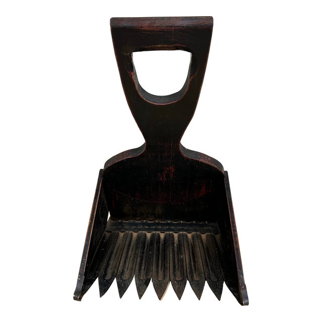 Antique Primitive Wood & Metal Cranberry Scoop Rake Picker Berry For Sale