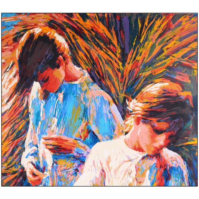 Nicola Simbari 20th Century Panarea Post Impressionism Blue Serigraph Nicola Simbari For Sale - Image 4 of 7
