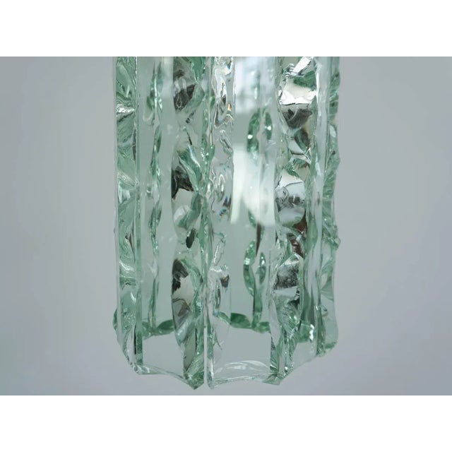 Fontana Arte Massive Glass Crystal Chandelier by Max Ingrand for Fontana Arte, Italy, 1960s For Sale - Image 4 of 5