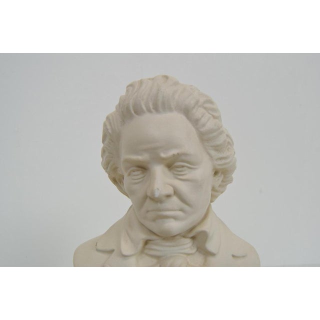 Plaster Bust of Ludwig van Beethoven, 1950s For Sale - Image 13 of 14