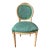 Vintage Louis XVI Malachite Side Chair For Sale