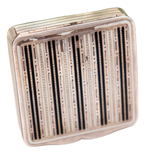 Silver Toiletry Box with Mirror