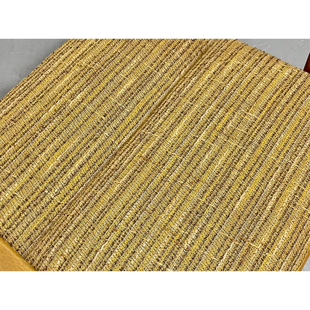 Brown Set of 4 Vintage Mid Century Modern Spindle Back Dining Chairs by Red Lion Furniture Co. For Sale - Image 8 of 8