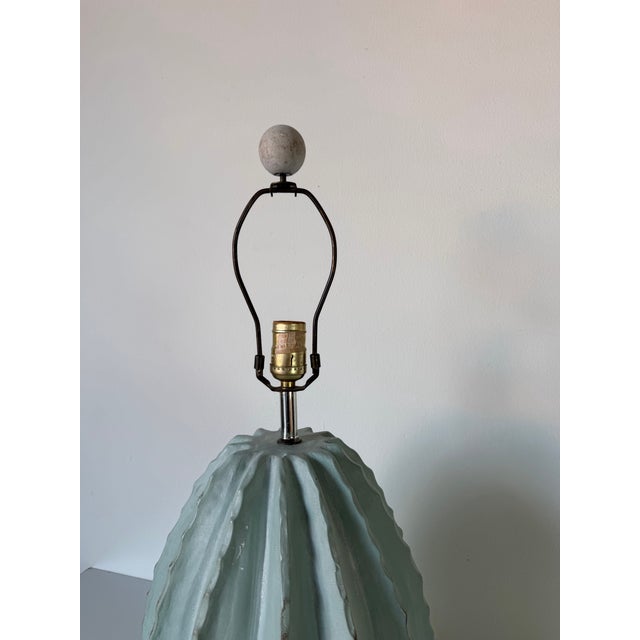 Sculpture Materials 1980s Vintage Alsy Barrel Cactus Plaster Table Lamp For Sale - Image 7 of 12