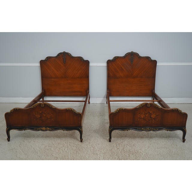 Age: C.1930s Details: Fine Carved Details High Quality Construction Nice Inlay Work Throughout Queen Anne Legs & Pad Feet...