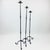 2020s Hand Forged Iron Candelabra Set of 3 (93-113cm) Antique Copper Finish Twisted Stem Floor Set For Sale - Image 5 of 6
