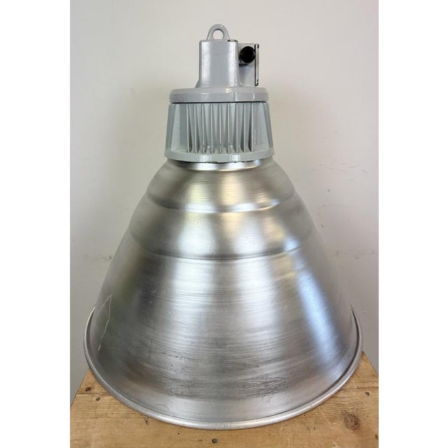 Large Industrial Aluminium Pendant Light from Elektrosvit, 1960s For Sale - Image 17 of 18