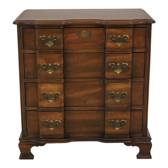 Sanford Blockfront Mahogany Bachelor Chest Chairish