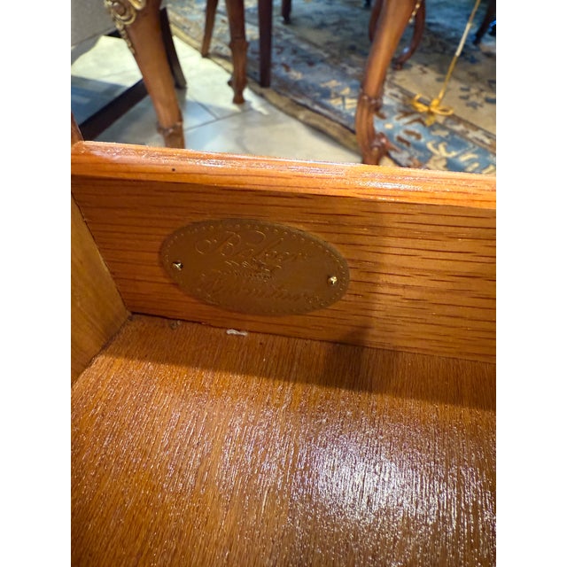 Baker Furniture Neo Classic Mahogany and Satinwood Inlaid Side Table For Sale In Los Angeles - Image 6 of 10
