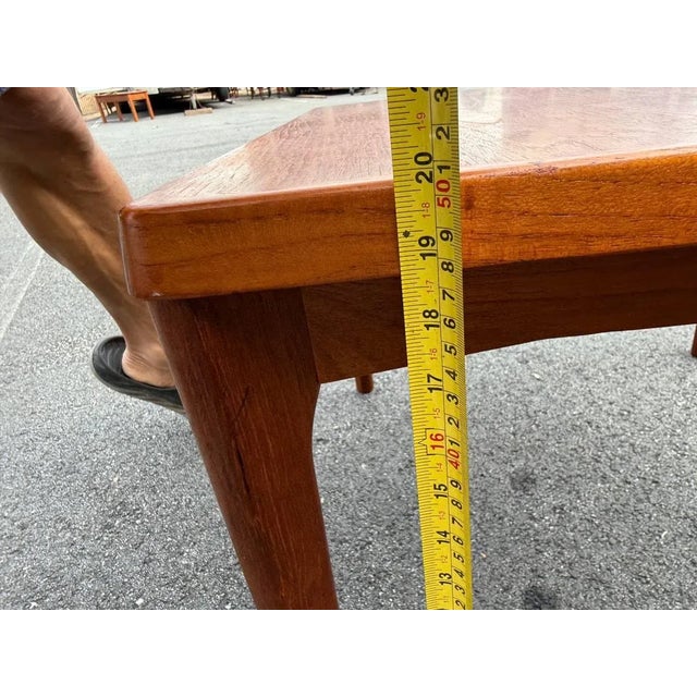 Mid Century Danish Modern Teak Square Coffee Side Table. By Henning Kjaernulf Vejle Støle. For Sale - Image 11 of 17