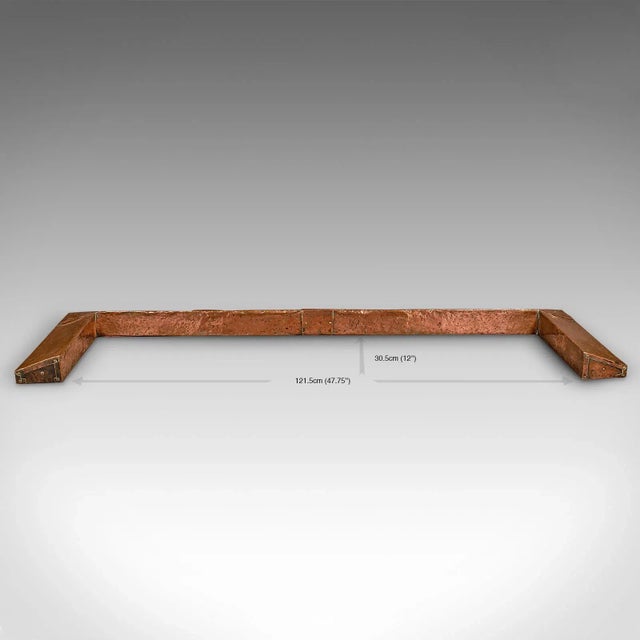 1900's Antique Decorative Copper Fire Kerb, English For Sale - Image 11 of 11