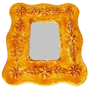 French Ceramic Mirror by Juliette Derel, 1960
