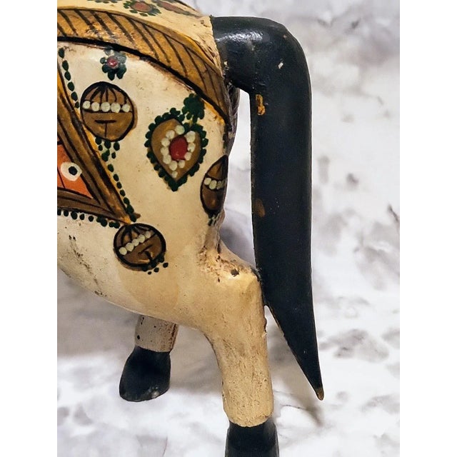 Vintage Hand Carved Wedding Horse Handpainted Figurine For Sale - Image 10 of 11