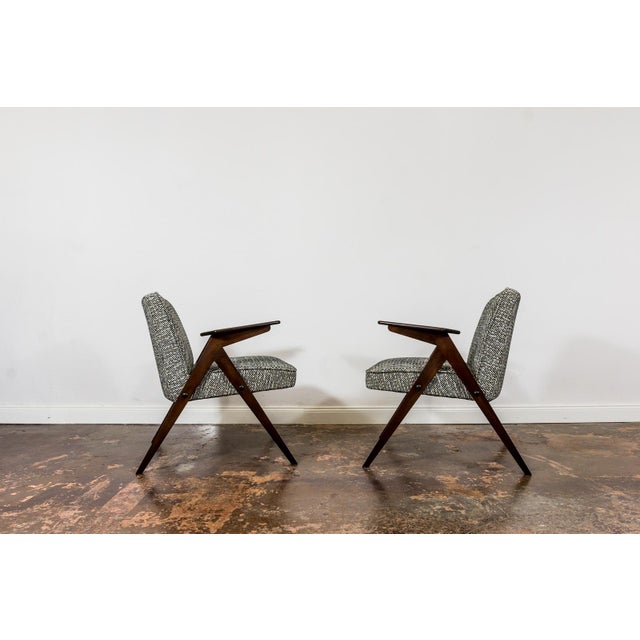 Mid-Century Modern Vintage Lounge Chairs Bunny, Poland, 1970s, Set of 2 For Sale - Image 3 of 17