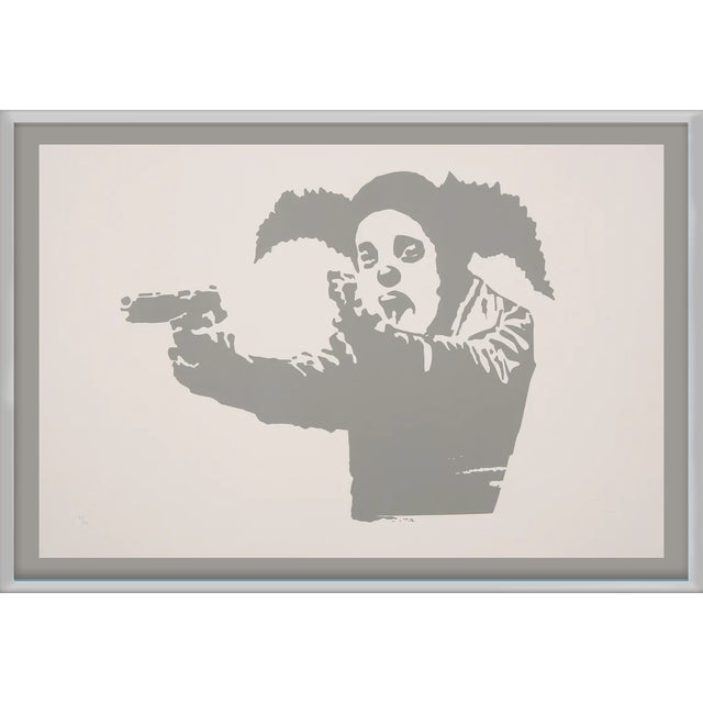 Banksy, Clown Skateboard Lick Shot, 2024, Print For Sale - Image 3 of 3