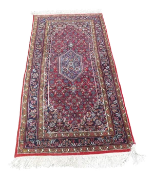 Vintage Sarouk Area Throw Rug- 2′10″ × 6′1″