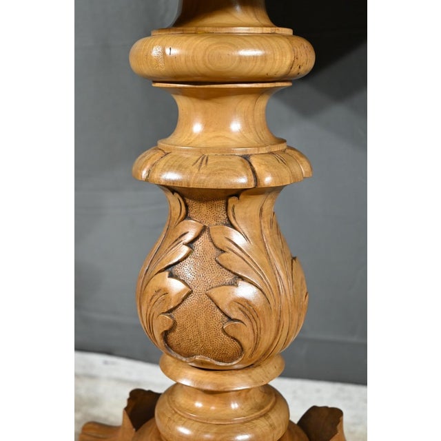 Wood Cherry Wood Pedestal Table For Sale - Image 7 of 18