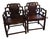 Antique Qing Dynasty Style Hand Carved Solid Rosewood Chairs a Pair For Sale