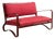 Jacques Adnet, Rare Settee, Leather, Steel, France, 1950s For Sale
