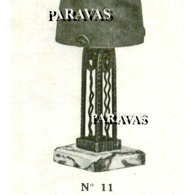 French Art Deco Lamp by P. Maynadier & Lorrain Daum - 1925 France For Sale - Image 10 of 10
