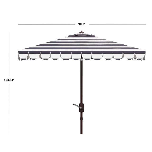 Contemporary Vienna 7.5 Square Umbrella - Black/White For Sale - Image 3 of 4