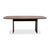 Brown Janua Basket Wood and Metal Dining Table in Brown and Anthracite For Sale - Image 8 of 10