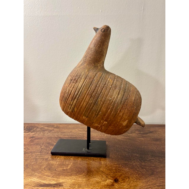 Rare 1960s Aldo Londi for Bitossi Italian Ceramic Bird Sculpture For Sale In Miami - Image 6 of 9