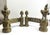Late 19th Century French Louis XVI Neoclassical Brass Andirons, 1870, Set of 2 For Sale - Image 5 of 12