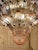Gold Monumental Pink Glass Leaf Chandelier, 1980 For Sale - Image 8 of 18
