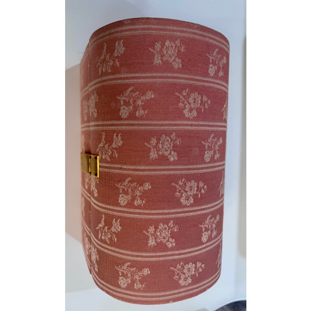 Vintage Pink Floral Neiman Marcus Jewelry Box 1970s For Sale - Image 4 of 7