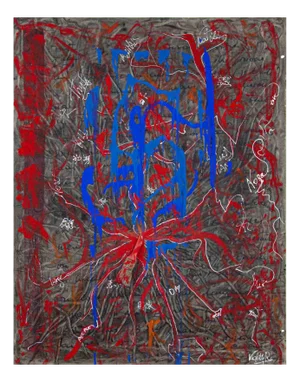 Valerio Romagnoli, Composition, Mixed Media on Canvas, 2000s