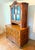 18th Century Inlaid and Carved Cherrywood Vitrine Buffet, 1790s, Set of 2 For Sale - Image 6 of 18