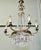 A Large 6 Branch French Empire Tent and Waterfall Chandelier This is a large and Stunning piece, it has an aged brass...