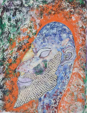 "Pierrot" Oil Painting, 1990's