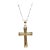 Cross Necklace 14kt Yellow Gold 16in 1.5g Spring Ring Clasp New For Sale