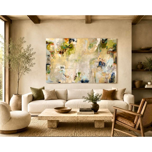 "Human Nature" is a large-scale abstract painting that explores the layered complexity of our shared human experience....