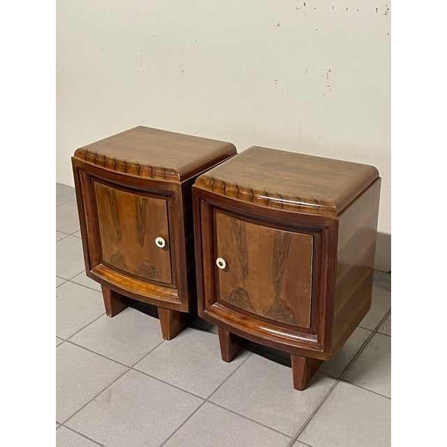 Art Deco Bedside Tables, Italy, 1930s, Set of 2 For Sale - Image 9 of 15