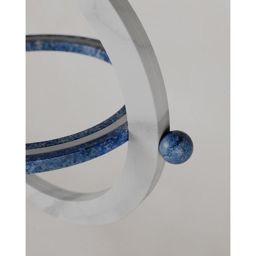 Pink Marble Stone Ring-Shaped Gaïa Lamp by Esther Knopfler For Sale - Image 14 of 15